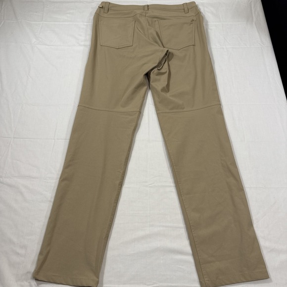 PANTS GOLF Lululemon ABC 5-Pocket Men 31 X 30 TAN Classic Fit Technical LM5426S - Picture 5 of 9
